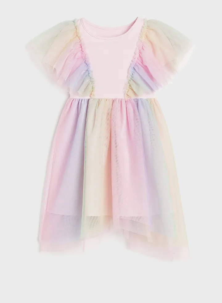 Kids Essential Tulle Midi Dress