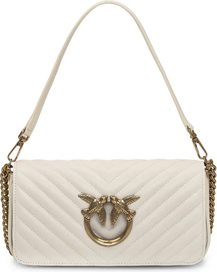 Pinko Small Love Chevron Quilted Shoulder Bag
