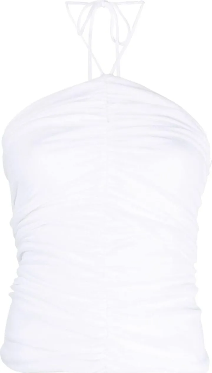 Ruched Halterneck Tube Top