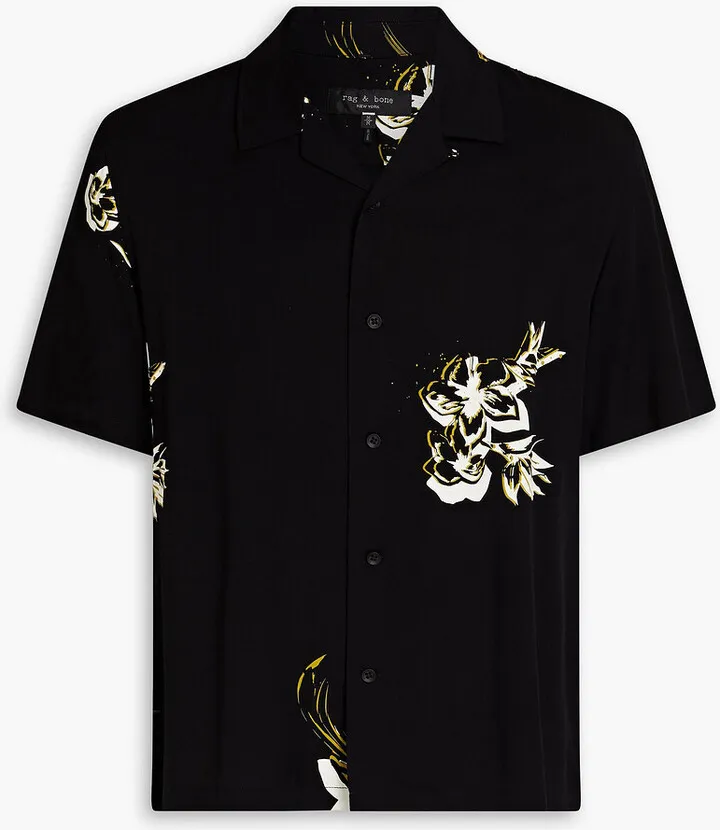 Avery floral-print twill shirt