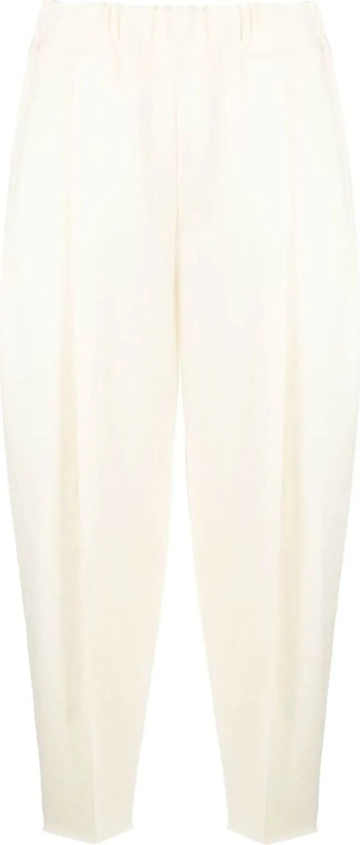 Pleated Cropped Trousers