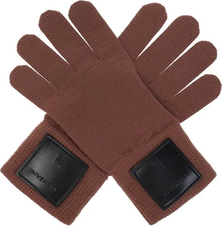 Givenchy Logo Patch Gloves