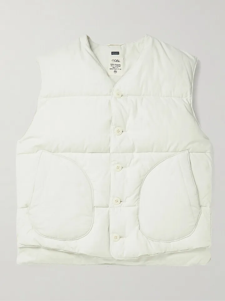 Quilted Cotton-Blend Down Gilet