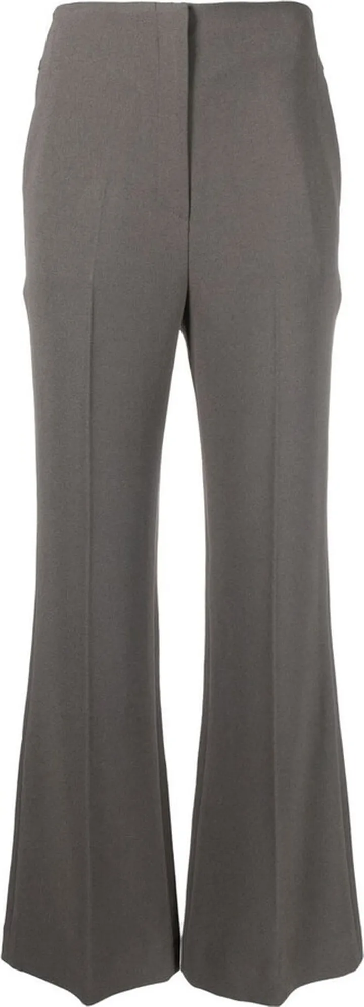 Cropped Kick Flare Trousers