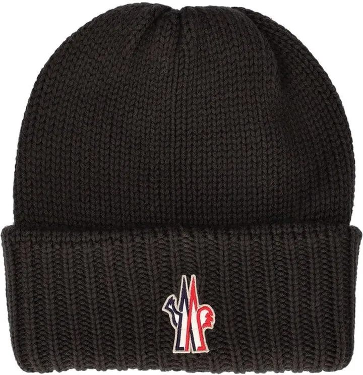 Wool tricot beanie hat