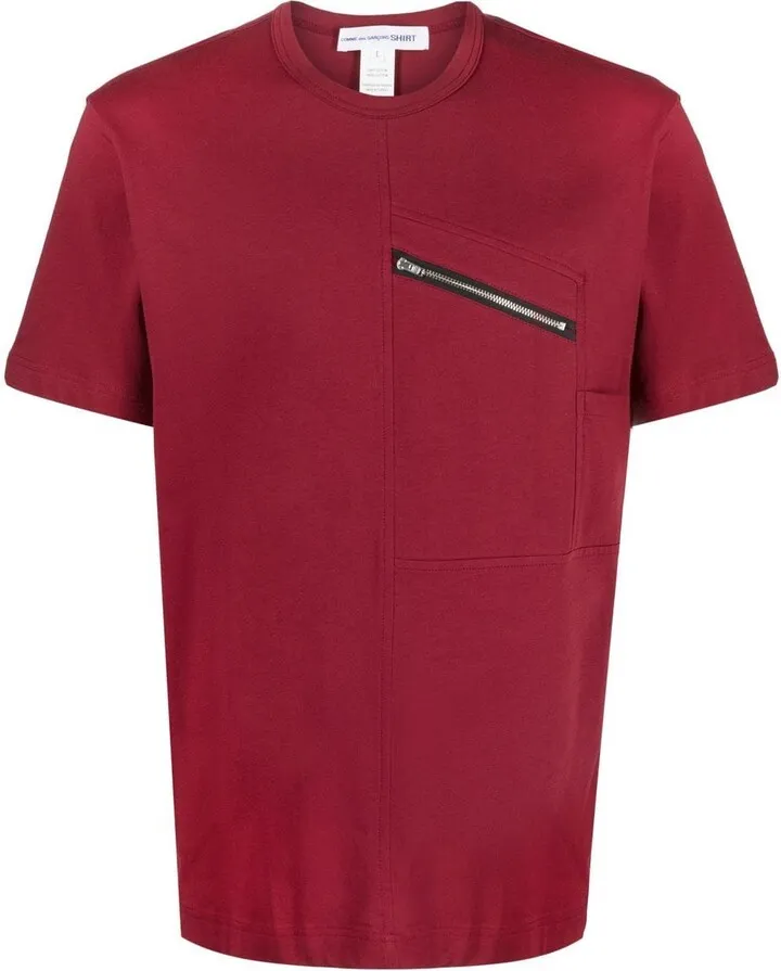 zip-detail T-shirt