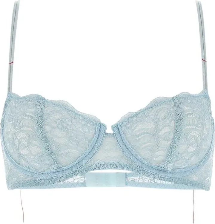 Maison Margiela Contrast-Stitch Lace-Detailed Bra