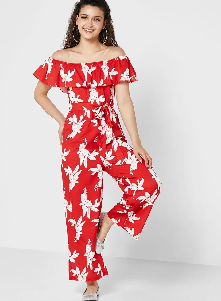 Off Shoulder Jumpsuit