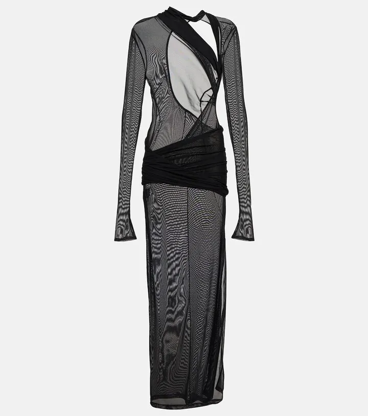 La Robe Piombone tulle maxi dress