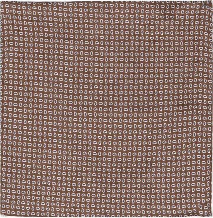 Graphic-Print Lined Pocket Square