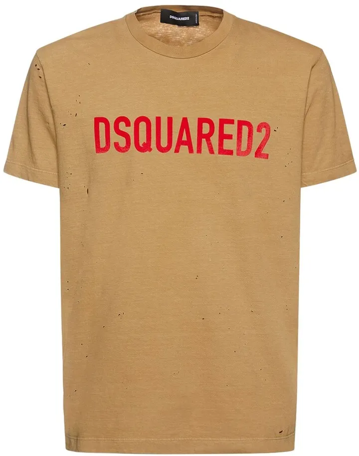 Printed cotton jersey t-shirt