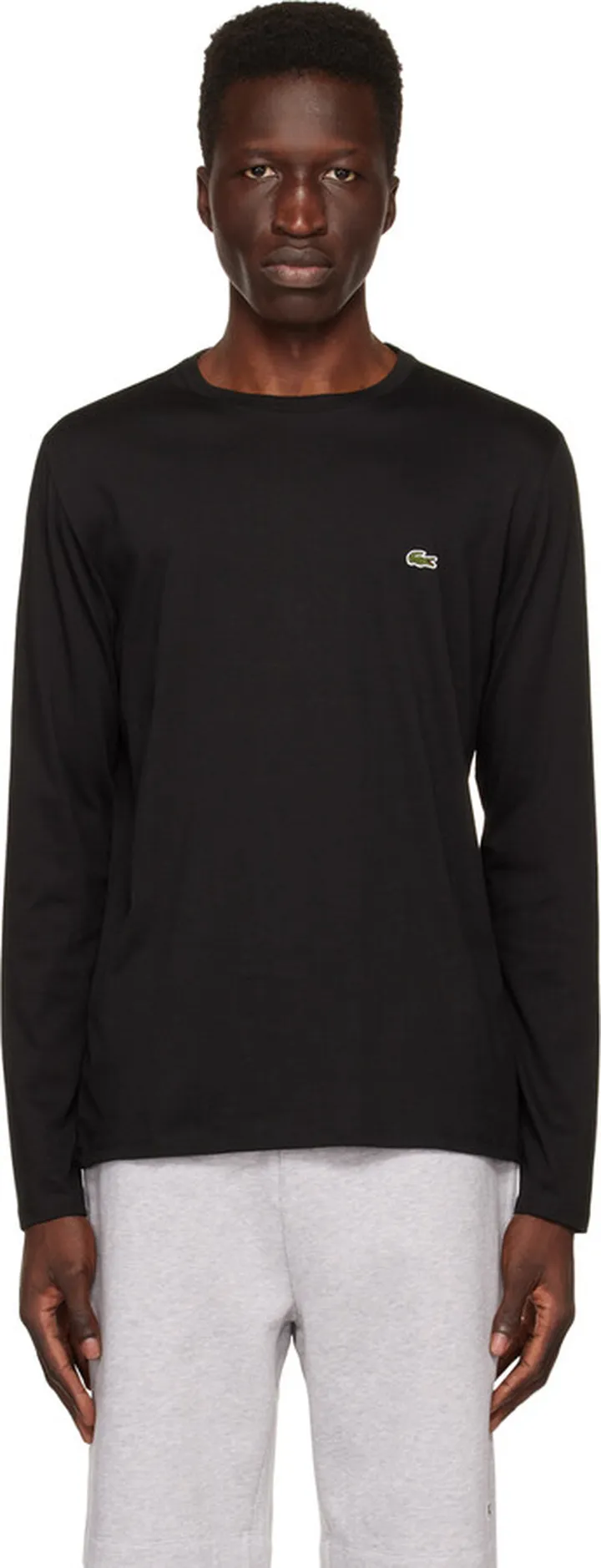 Lacoste Black Patch T-Shirt