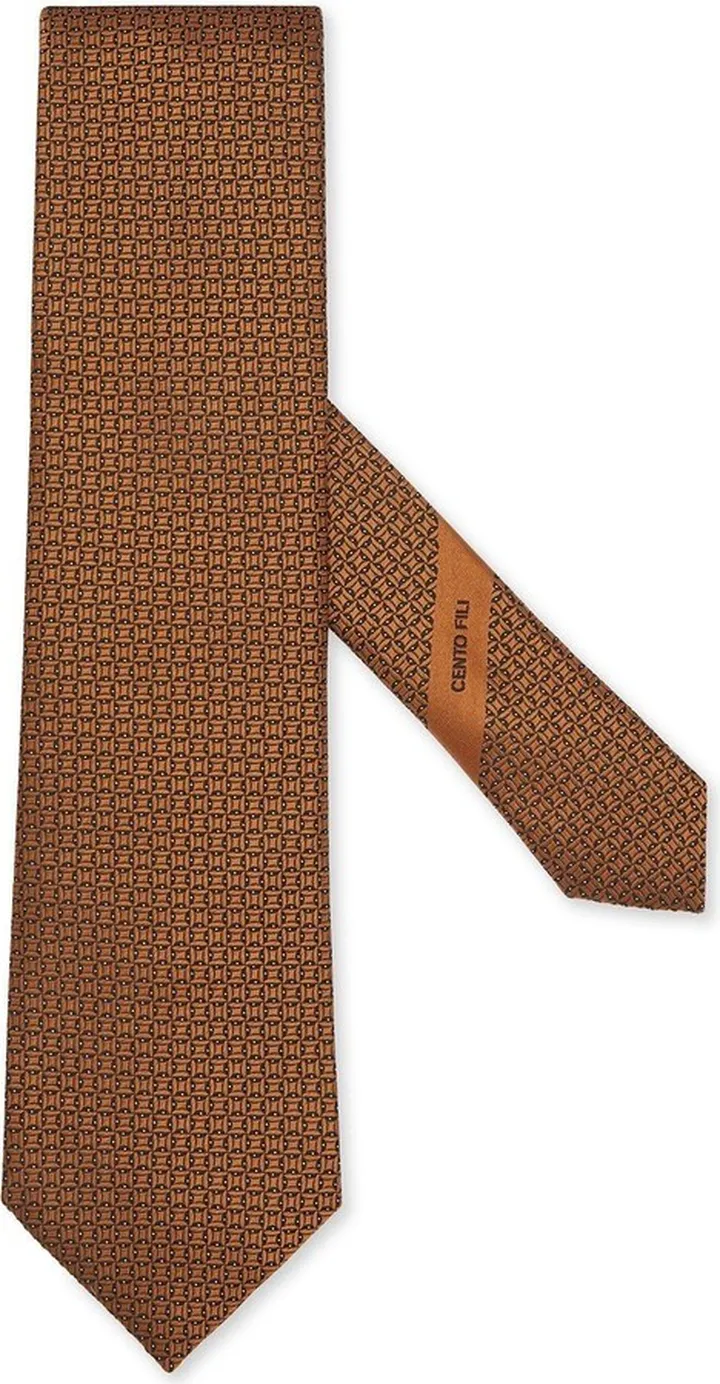 Cento Fili embroidered tie