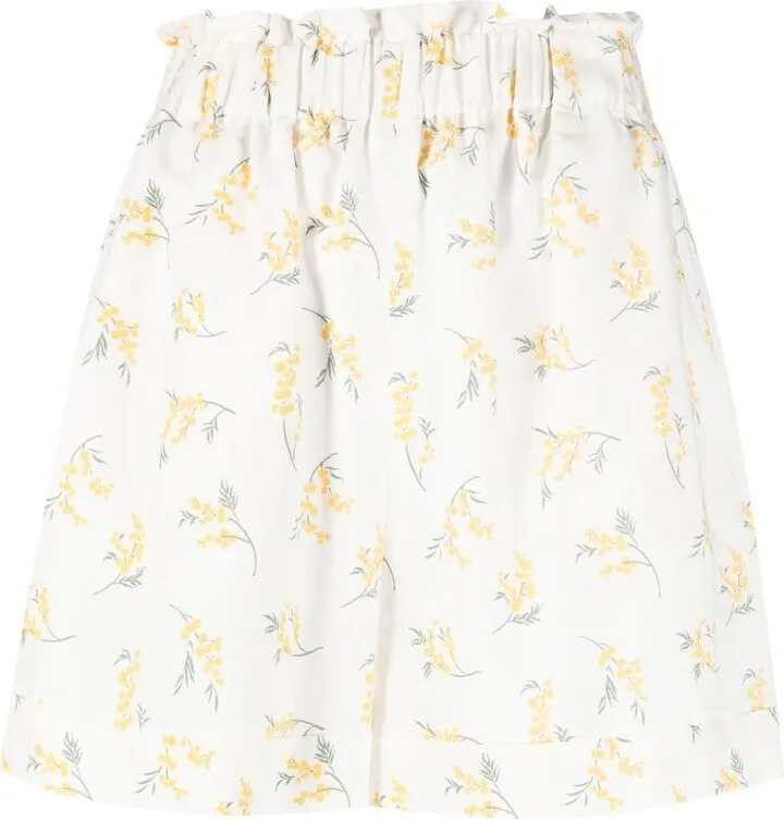 Graphic-Print Cotton Shorts