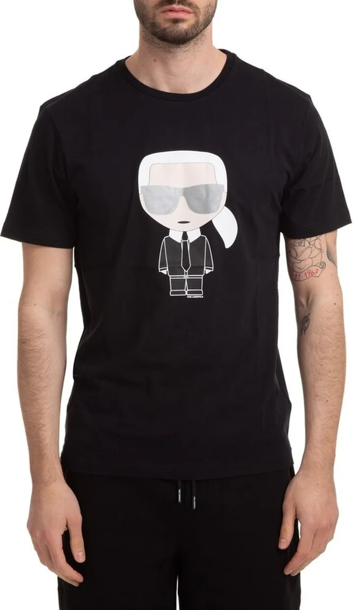 Karl Lagerfeld Karl Printed Crewneck T-Shirt