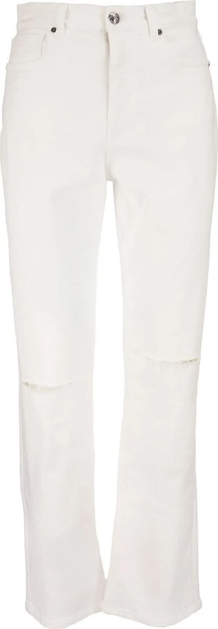Denim Jeans With Destroyed Details