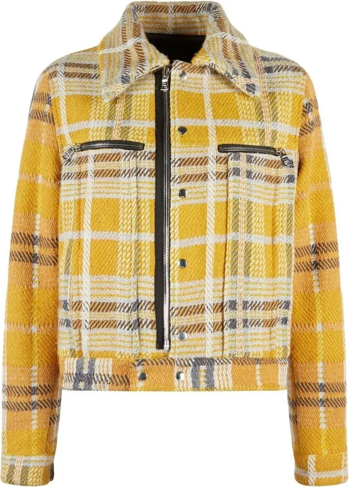 Ivana check bomber jacket