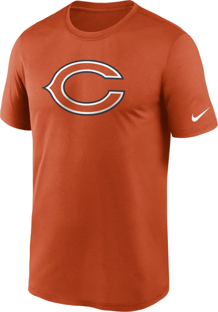 Nike Men's Dri-FIT Logo Legend (NFL Chicago Bears) T-Shirt in Orange