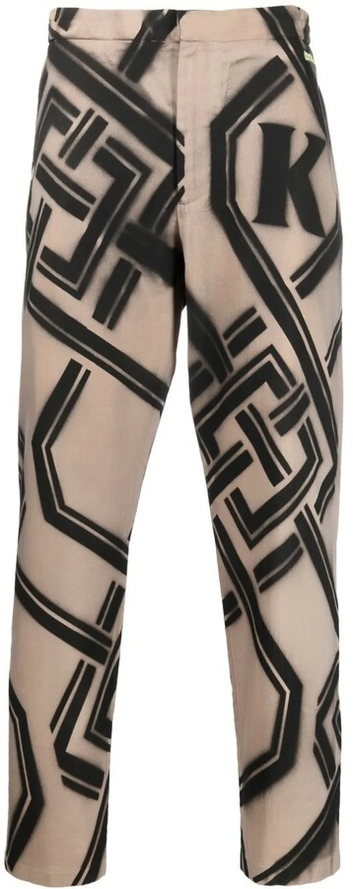 Logo-Print Straight-Leg Trousers