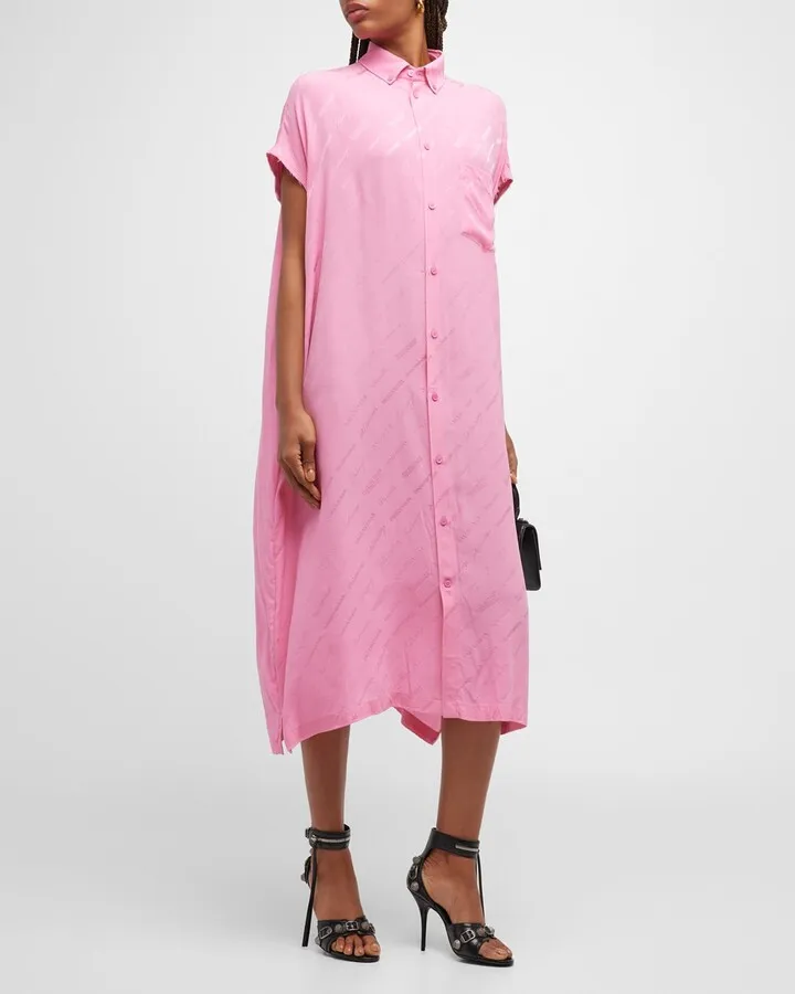 Logomania All Over Rawcut Dress