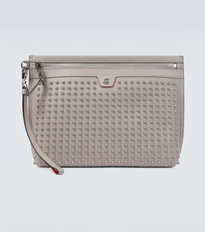 CityPouch studded leather pouch