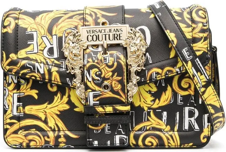 Barocco buckle logo-print print tote bag