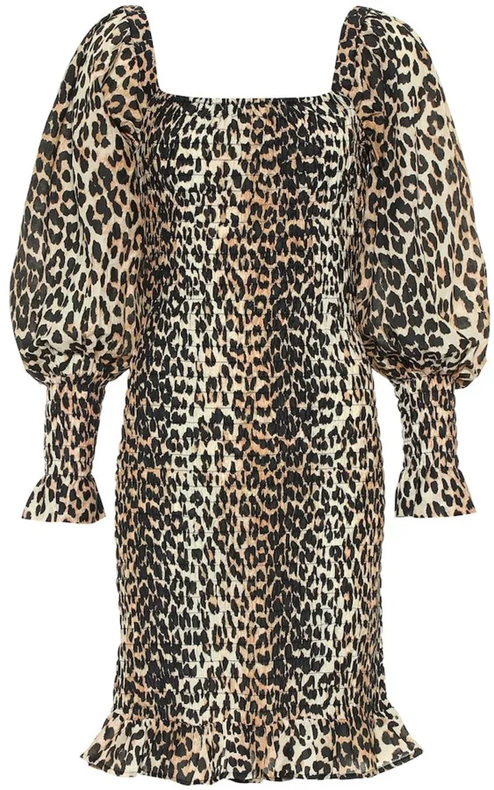 Cotton and silk minidress