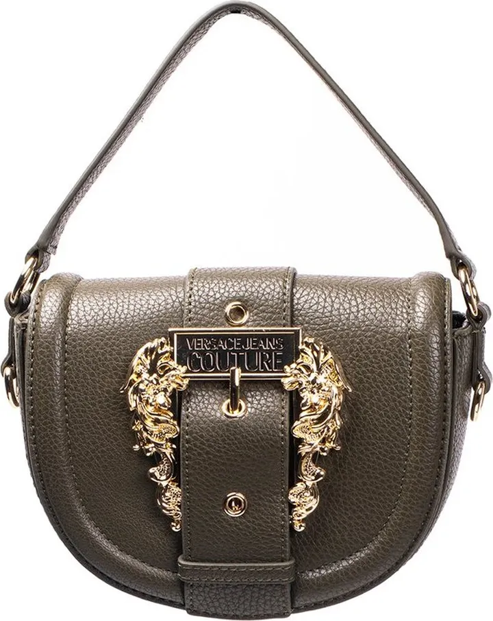 Versace Jeans Couture Baroque Buckle Foldover Tote Bag