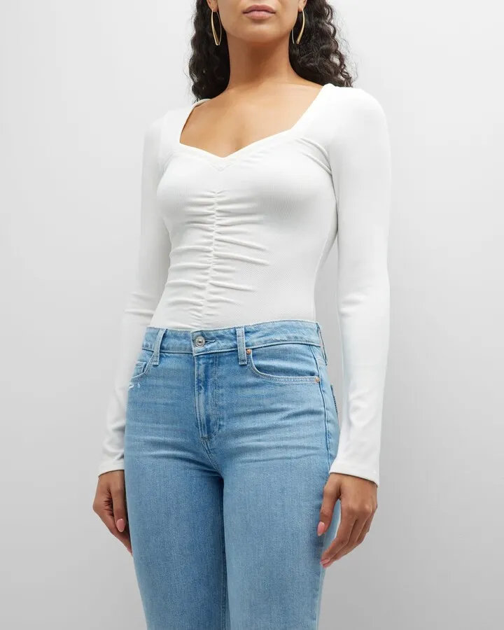 Annalisa Ruched Long Sleeve Top