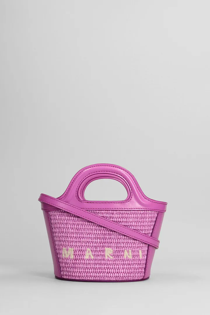 Hand Bag In Viola Silver