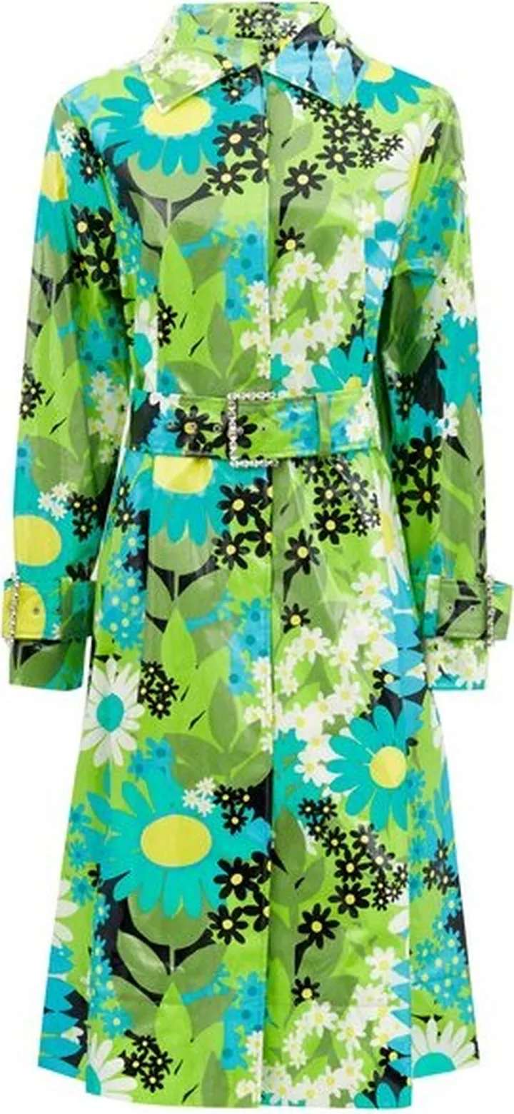 Charlie Floral Coated Cotton-canvas Raincoat