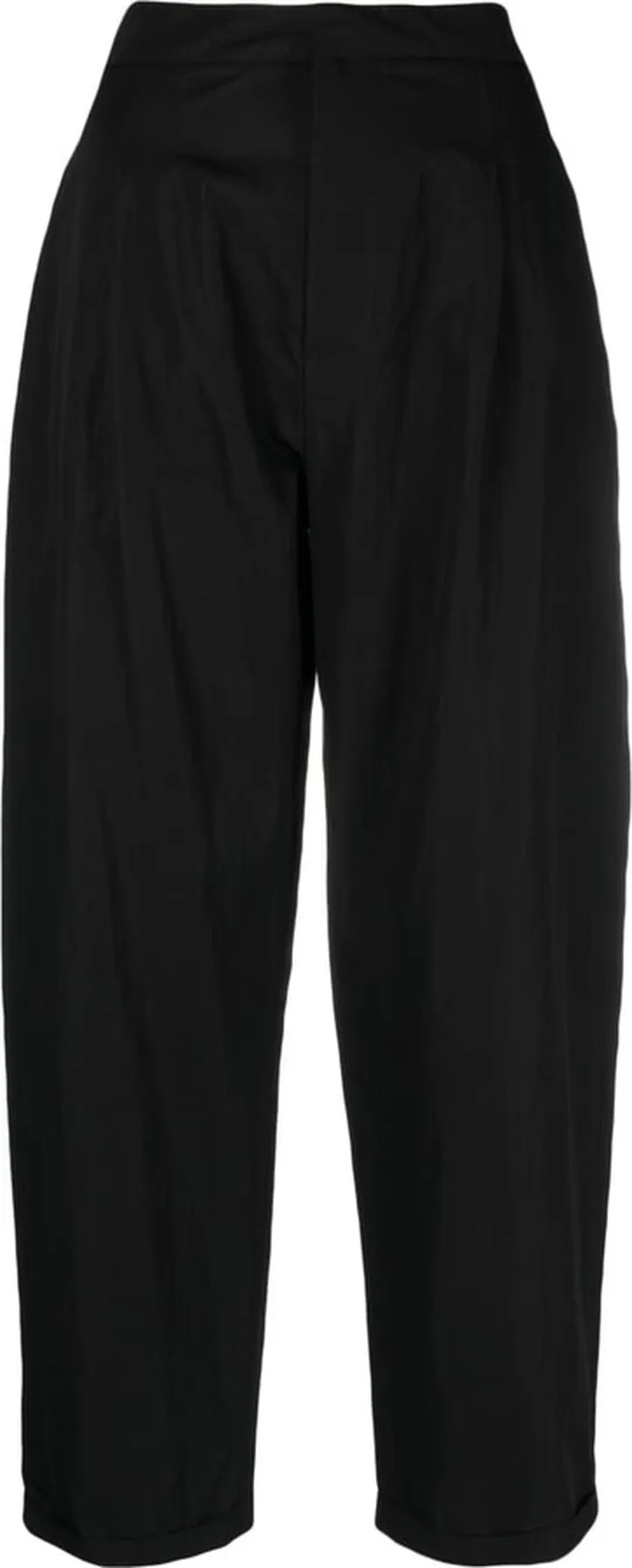 Straight-Leg Cropped Trousers