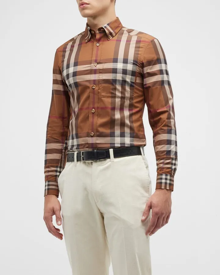 Men's Causton Multi-Plaid Sport Shirt