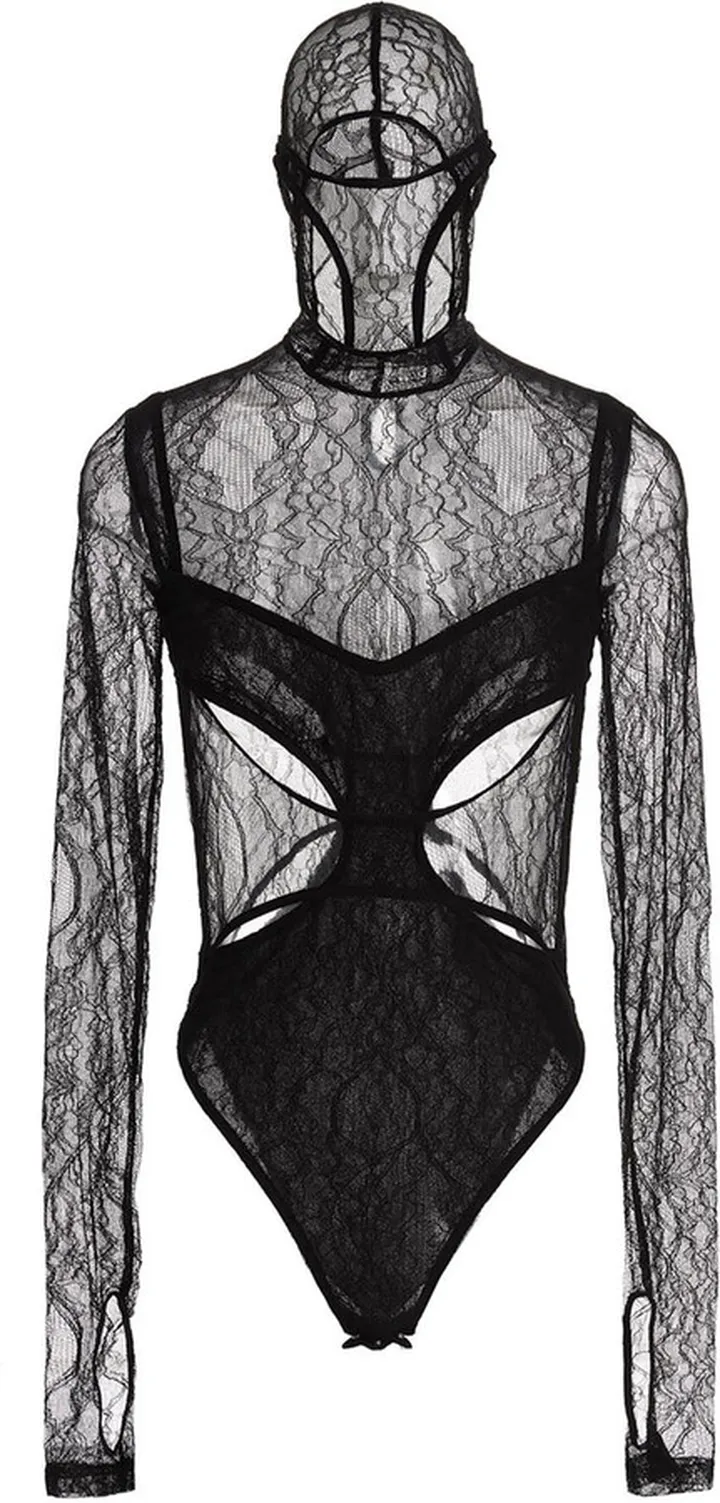 Cut-out Lace Bodysuit