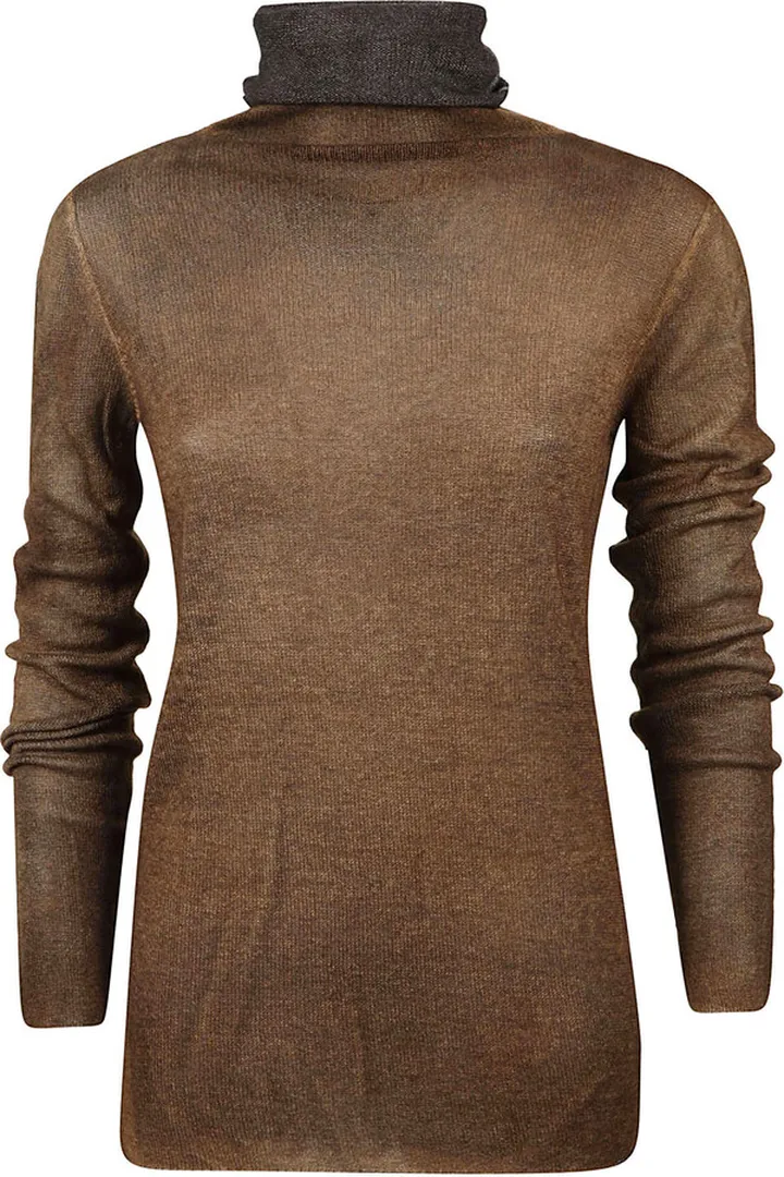 Turtleneck with slim fit Polo neck Long sleeve Color: black