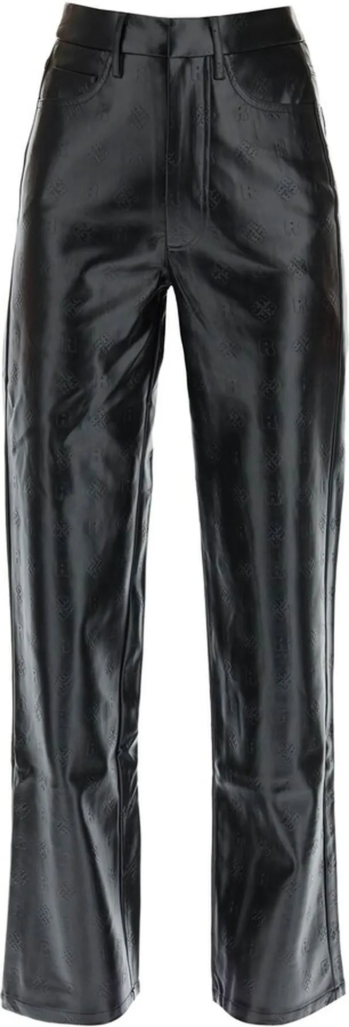 Rotate 'rotie' Monogram Faux Leather Pants