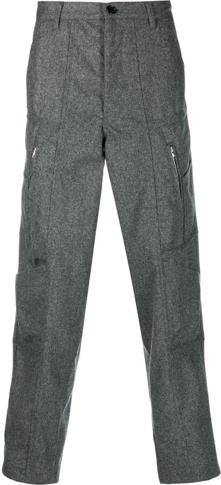 Straight-Leg Wool Trousers