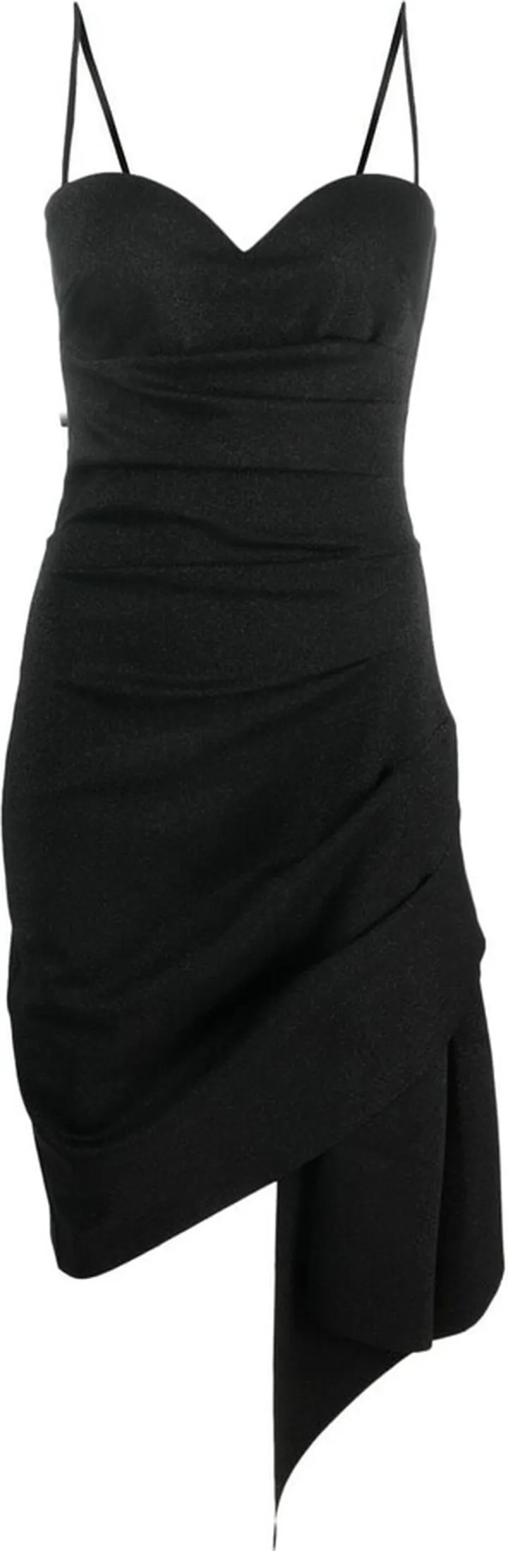 Nilde asymmetric gathered dress