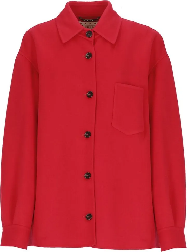 Marni Buttoned Long-Sleeved Overshirt