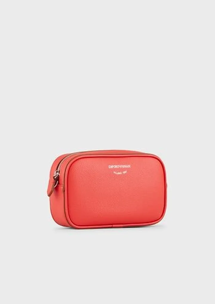 Deer-print camera case with shoulder strap