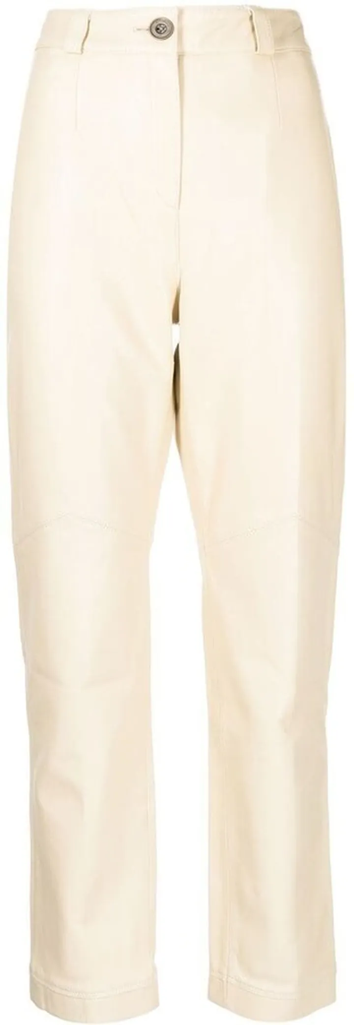 Cropped Straight-Leg Trousers