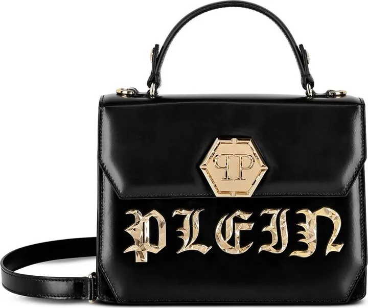 Gothic Plein leather tote bag