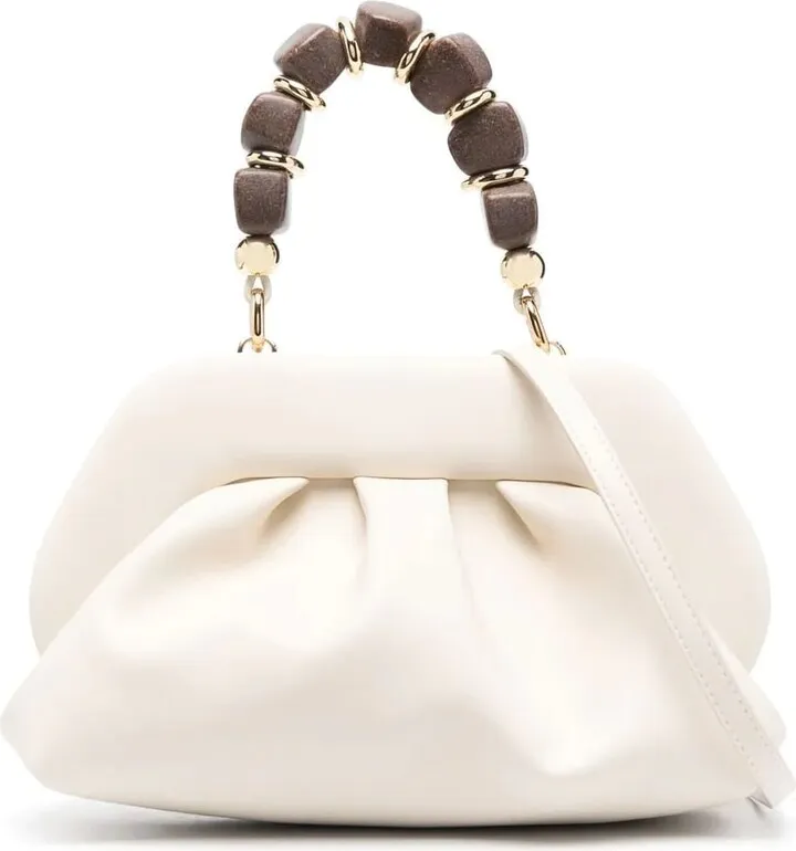 Tia Wood Stones Medium Bag With Wooden Handle