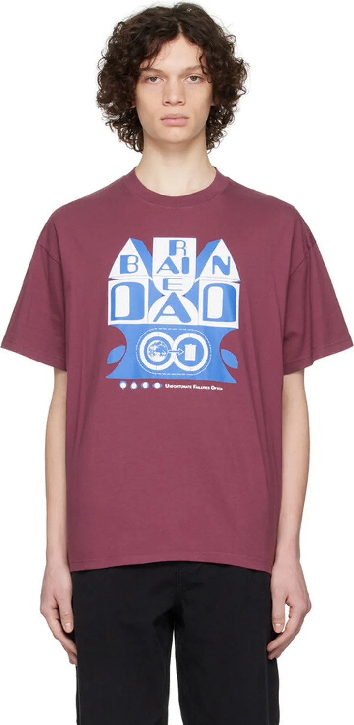 Brain Dead Burgundy 'Unfortunate Failures' T-Shirt