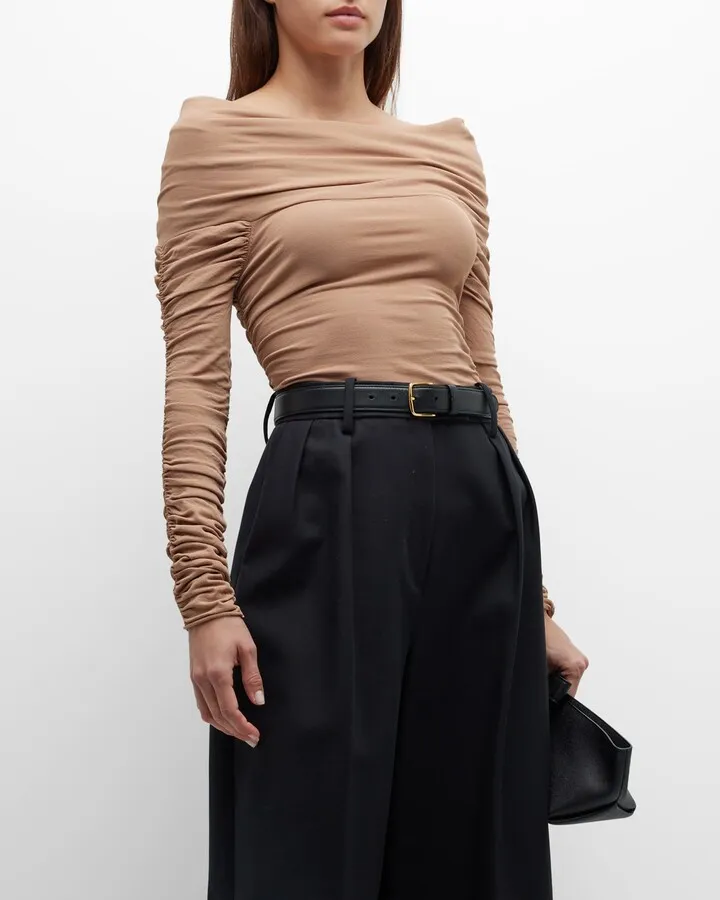 Zuri Off-Shoulder Ruched Top