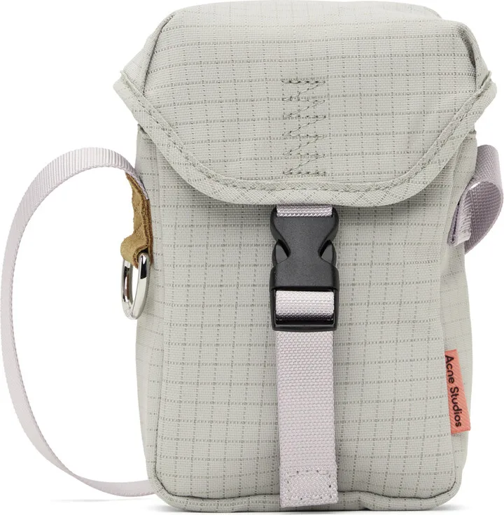 Acne Studios Gray Mini Ripstop Shoulder Bag