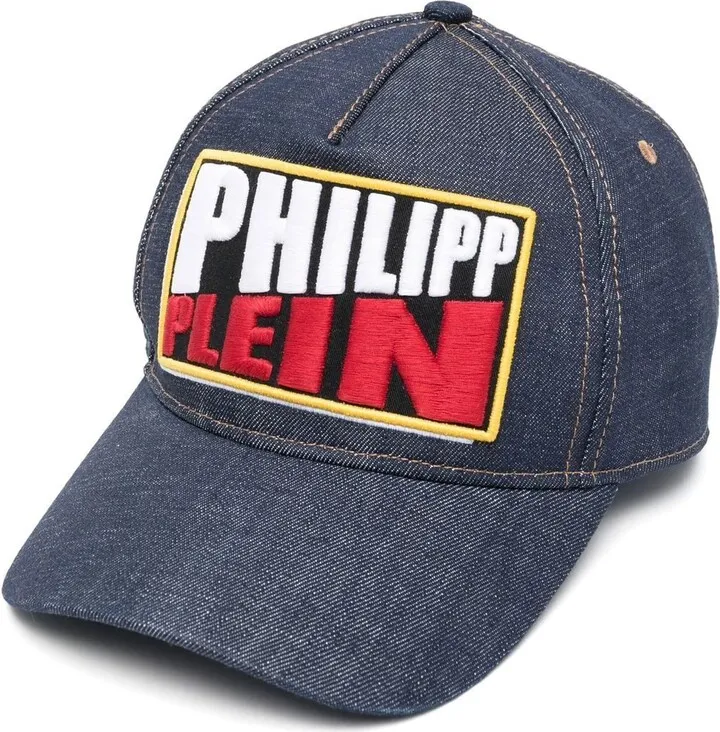 Logo-Patch Denim Baseball Hat