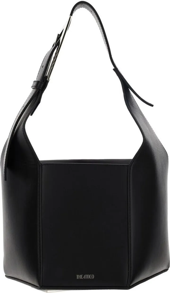 The Attico Panelled Logo Stamp Tote Bag