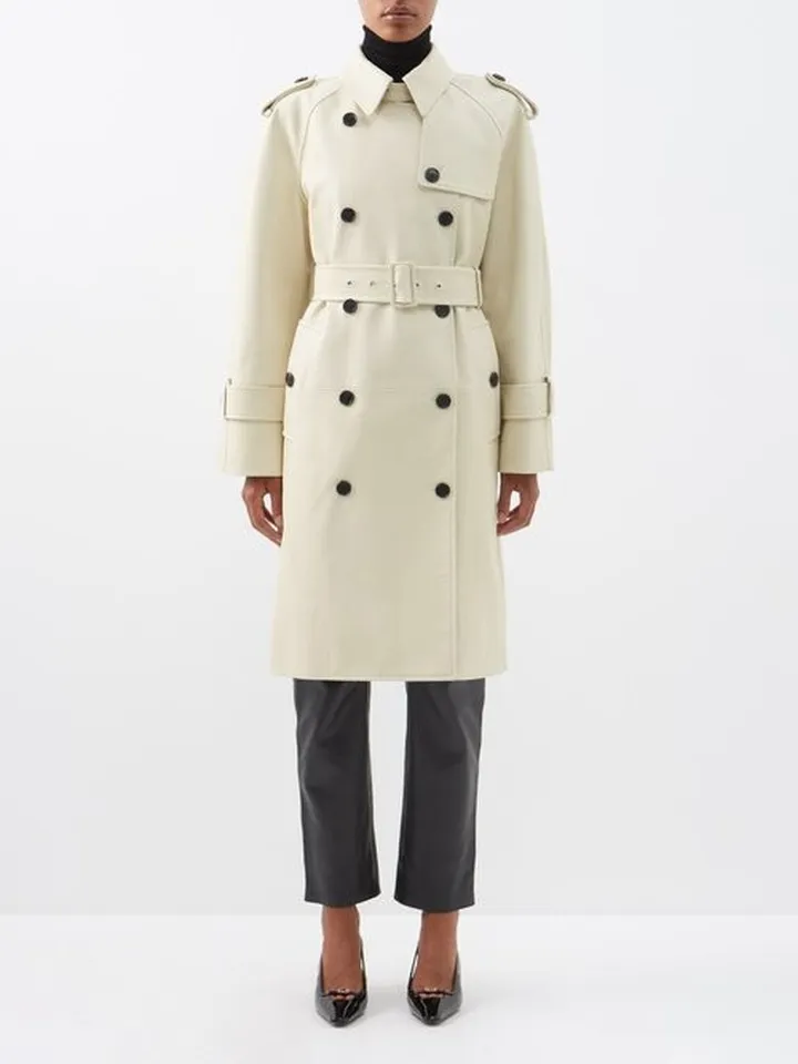 Spellman Belted Leather Trench Coat
