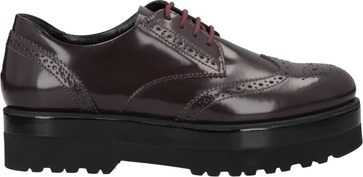 Lace-up Shoes Burgundy